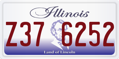 IL license plate Z376252