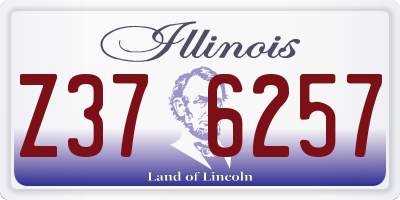 IL license plate Z376257