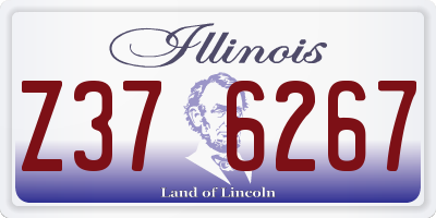 IL license plate Z376267