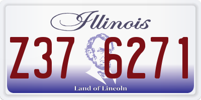 IL license plate Z376271