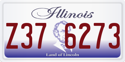 IL license plate Z376273
