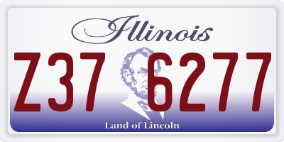 IL license plate Z376277