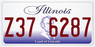 IL license plate Z376287