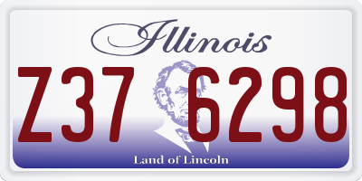 IL license plate Z376298