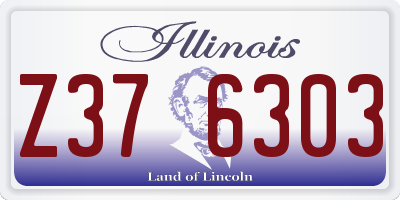 IL license plate Z376303