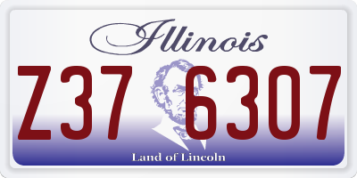 IL license plate Z376307
