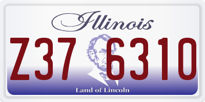 IL license plate Z376310