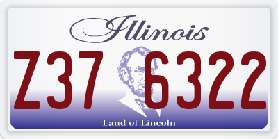IL license plate Z376322