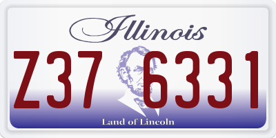 IL license plate Z376331