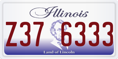IL license plate Z376333