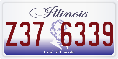 IL license plate Z376339