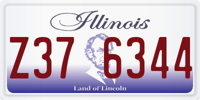 IL license plate Z376344