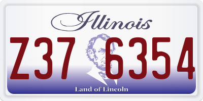 IL license plate Z376354