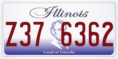 IL license plate Z376362