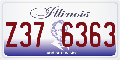 IL license plate Z376363