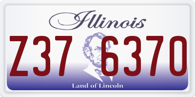 IL license plate Z376370