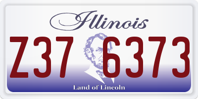 IL license plate Z376373