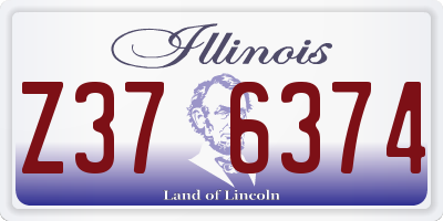 IL license plate Z376374