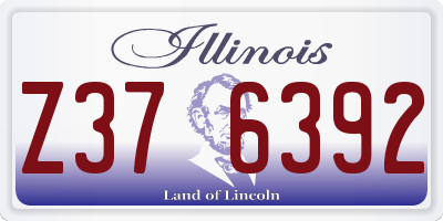 IL license plate Z376392