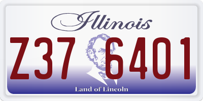 IL license plate Z376401