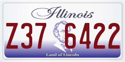 IL license plate Z376422
