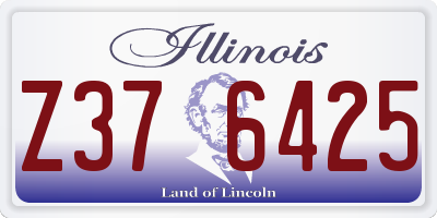 IL license plate Z376425