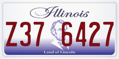 IL license plate Z376427