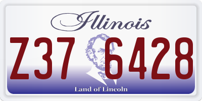 IL license plate Z376428