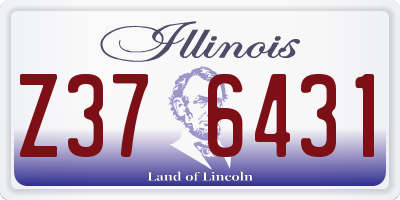 IL license plate Z376431