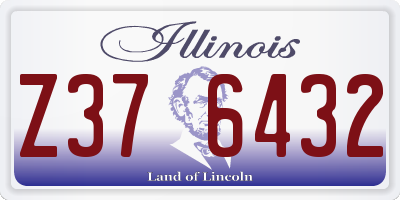 IL license plate Z376432