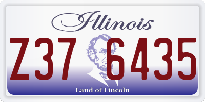 IL license plate Z376435