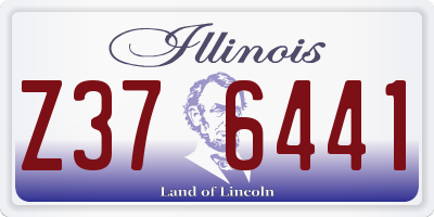 IL license plate Z376441