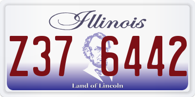 IL license plate Z376442