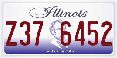 IL license plate Z376452