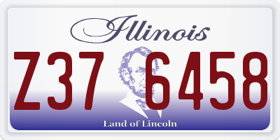IL license plate Z376458