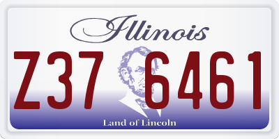 IL license plate Z376461