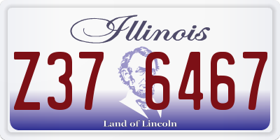 IL license plate Z376467