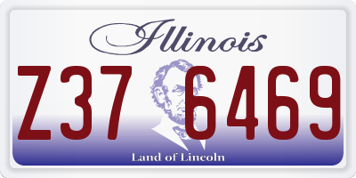 IL license plate Z376469