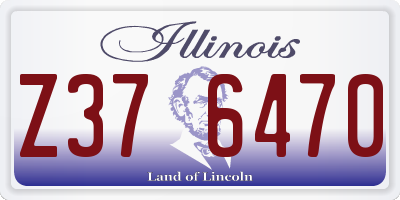 IL license plate Z376470