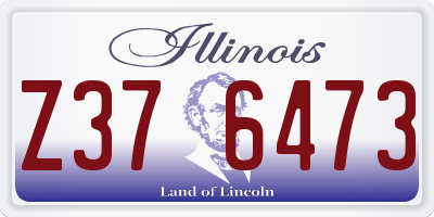 IL license plate Z376473