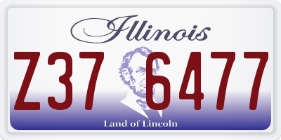 IL license plate Z376477