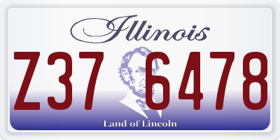 IL license plate Z376478