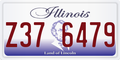 IL license plate Z376479