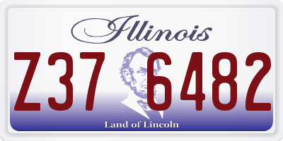 IL license plate Z376482