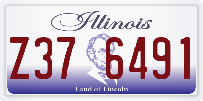 IL license plate Z376491