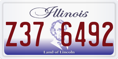 IL license plate Z376492