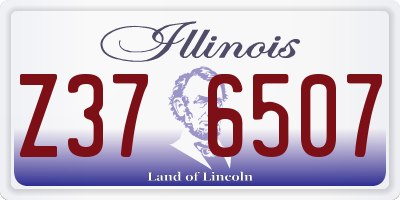 IL license plate Z376507