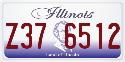 IL license plate Z376512