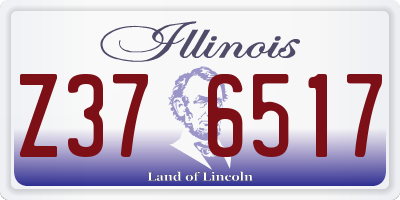 IL license plate Z376517