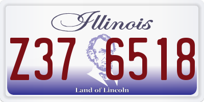 IL license plate Z376518